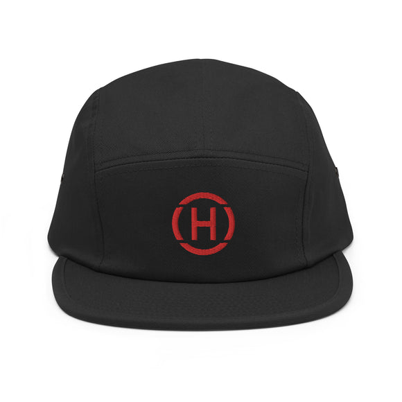 Five Panel Cap - Five Panel Skids Cap - Heli Life -helicopter pilot clothing - helicopter pilot gifts - helicopter apparel - pilot clothes - heli hat